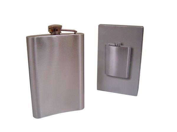 Garrafa de Bolso em aço inox - 200 ml