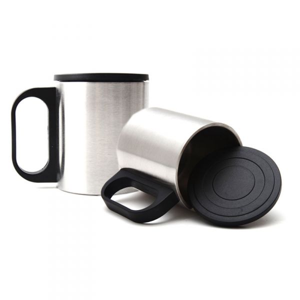 Caneca de inox 200 mL com tampa